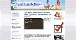 Desktop Screenshot of homesecurityreviewer.com
