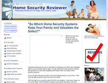 Tablet Screenshot of homesecurityreviewer.com